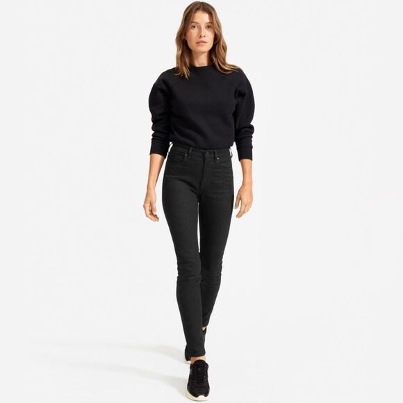 Everlane Denim - Everlane the high‎ rise skinny jeans in black womens size 27